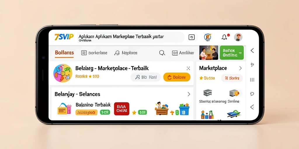Antarmuka aplikasi 7SVIP yang ramah pengguna dengan banyak kategori belanja.