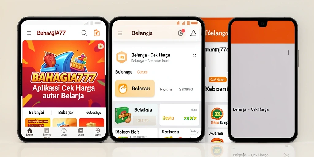 Screenshot utama BAHAGIA777 menunjukkan fitur Cek Harga yang efisien.